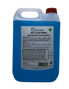 3 Garrafas + 1 de Regalo BACT CLEAN MANOS (AZUL) desinfectante hidroalcohólico